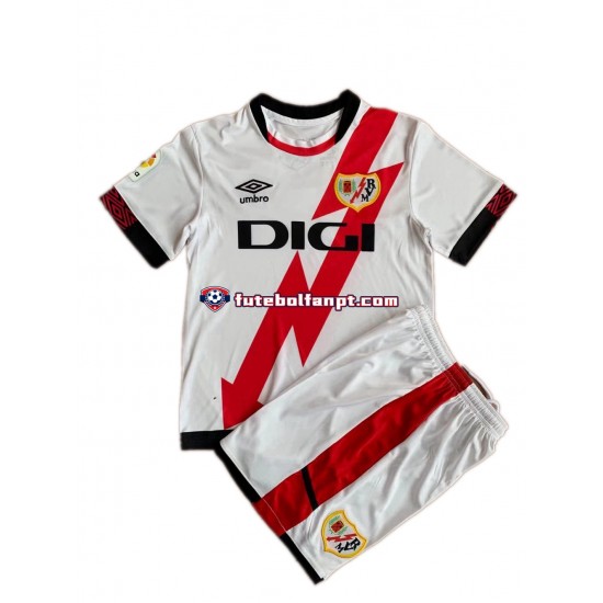 Camisola Principal Rayo Vallecano Época 2021/2022 Manga Curta ,Criança