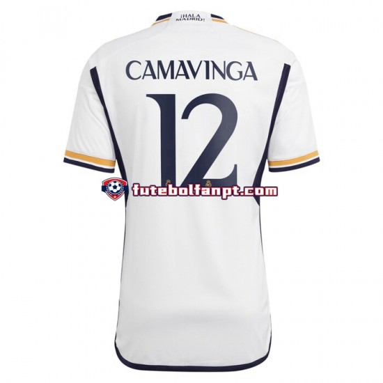 Camisola Principal Real Madrid Camavinga 12 Época 2023/2024 Manga Curta ,Homem