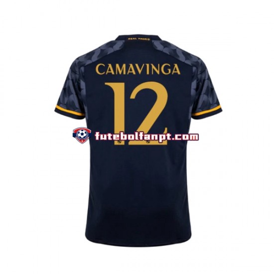 Camisola Alternativo Real Madrid EDUARDO CAMAVINGA 12 Época 2023/2024 Manga Curta ,Homem