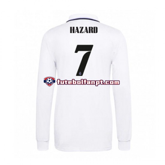 Camisola Principal Real Madrid Eden Hazard 7 Época 2022/2023 Manga Comprida ,Homem