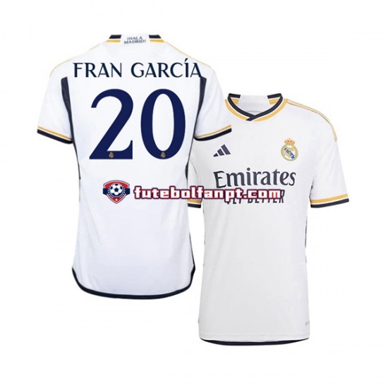 Camisola Principal Real Madrid Fran Garcia 20 Época 2023/2024 Manga Curta ,Homem