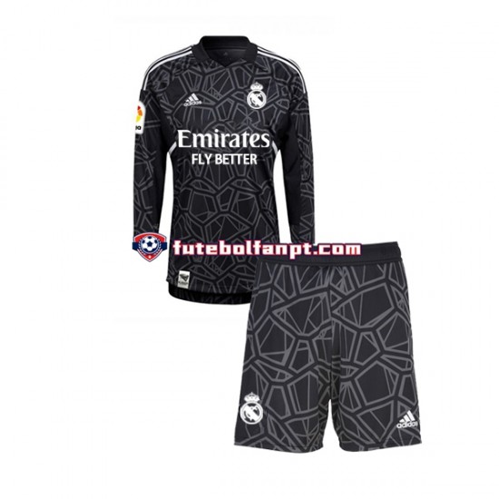 Camisola Alternativo Guarda-redes Real Madrid Época 2022/2023 Manga Comprida ,Criança