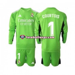 Camisola Principal Guarda-redes Real Madrid Thibaut Courtois 1 Época 2023/2024 Manga Comprida ,Criança