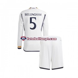 Camisola Principal Real Madrid Jude Bellingham 5 Época 2023/2024 Manga Comprida ,Criança