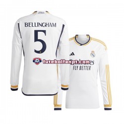 Camisola Principal Real Madrid Jude Bellingham 5 Época 2023/2024 Manga Comprida ,Homem