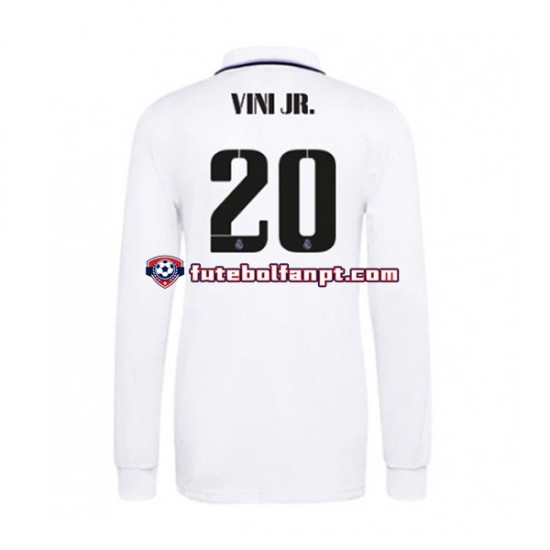 Camisola Principal Real Madrid Vinicius Junior 20 Época 2022/2023 Manga Comprida ,Homem