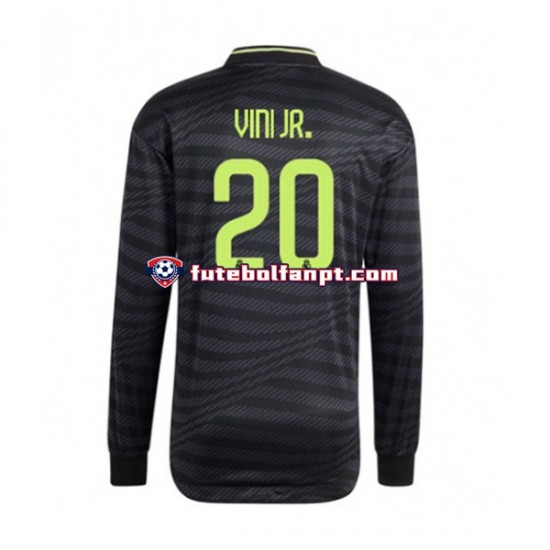 Camisola Alternativa (2ª) Real Madrid Vinicius Junior 20 Época 2022/2023 Manga Comprida ,Homem