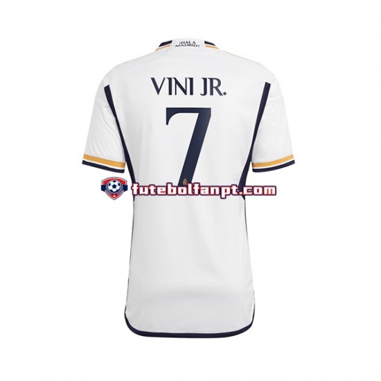 Camisola Principal Real Madrid Vinicius Junior 7 Época 2023/2024 Manga Curta ,Homem