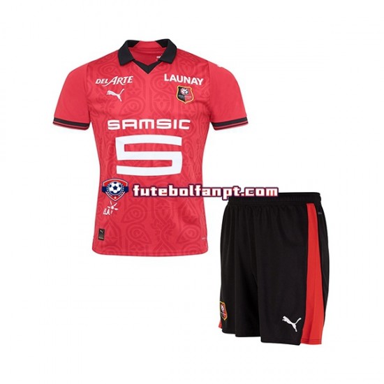 Camisola Principal Stade Rennais Época 2023/2024 Manga Curta ,Criança