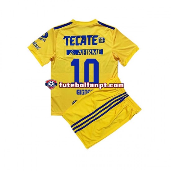 Camisola Principal Tigres UANL Andre-Pierre Gignac 10 Época 2022/2023 Manga Curta ,Criança