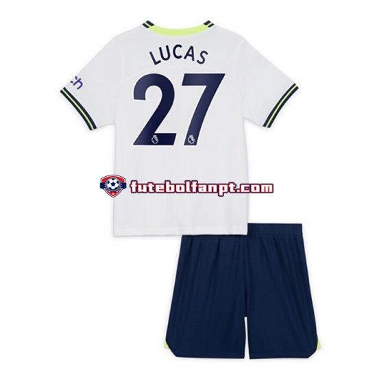 Camisola Principal Tottenham Hotspur Lucas Moura 27 Época 2022/2023 Manga Curta ,Criança