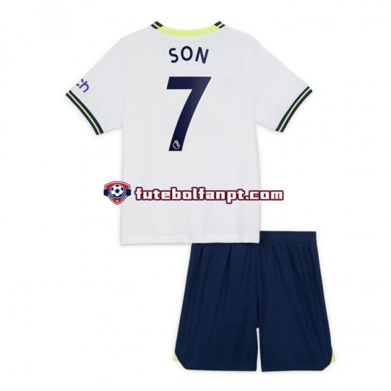 Camisola Principal Tottenham Hotspur Son Heung-min 7 Época 2022/2023 Manga Curta ,Criança