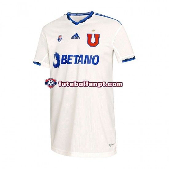 Camisola Alternativo Universidad de Chile 2022 Manga Curta ,Homem