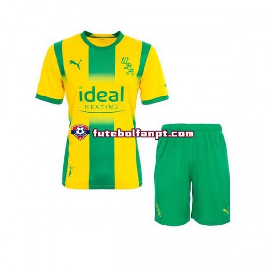 Camisola Alternativo West Bromwich Albion Época 2022/2023 Manga Curta ,Criança