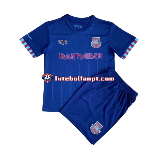 Camisola Alternativo West Ham United Iron Maiden Manga Curta ,Criança