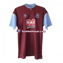 Camisola Principal West Ham United Retro 1989-1990 Manga Curta ,Homem