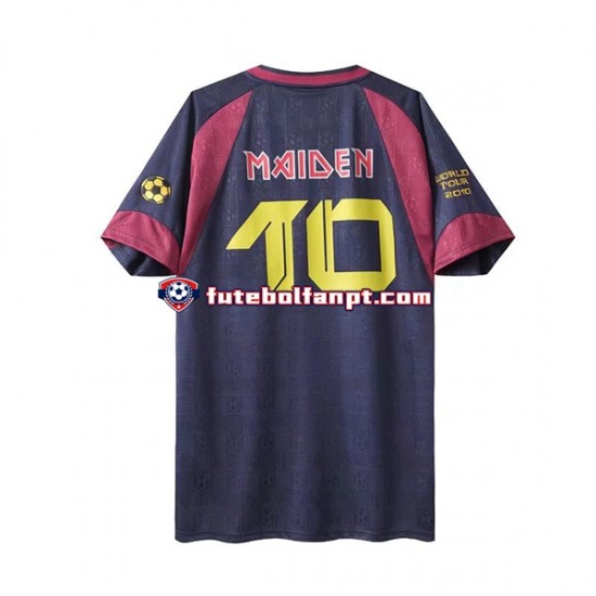 Camisola Principal West Ham United Retro Iron Maiden 2010 Manga Curta ,Homem