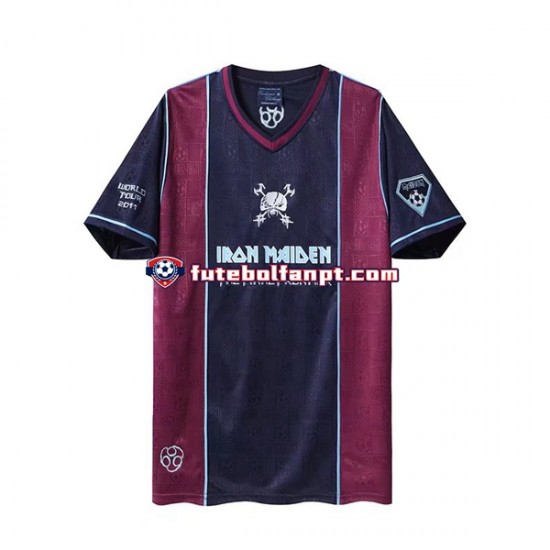 Camisola Principal West Ham United Retro Iron Maiden 2011 Manga Curta ,Homem