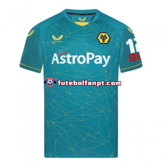 Camisola Alternativo Wolverhampton Wanderers Época 2022/2023 Manga Curta ,Homem