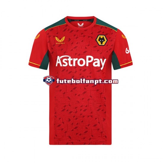 Camisola Alternativo Wolverhampton Wanderers Época 2023/2024 Manga Curta ,Homem