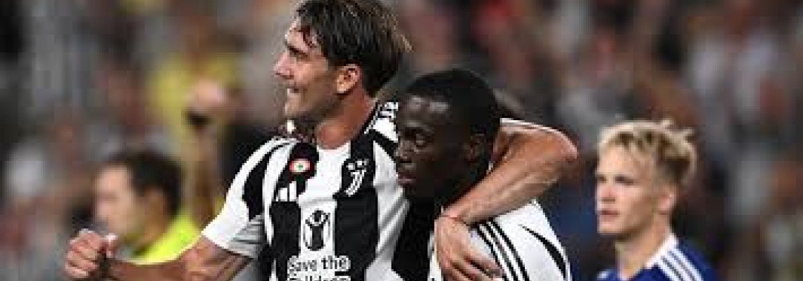 A Juventus venceu o Como 1907 por 3-0 em casa