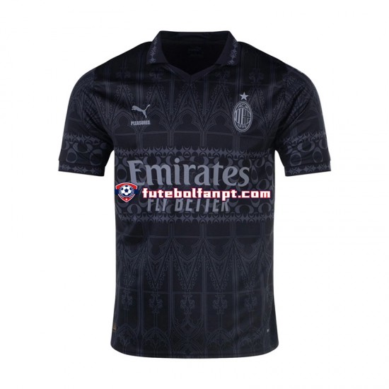 Camisola Alternativa (3ª) AC Milan Preto Época 2023/2024 Manga Curta ,Homem