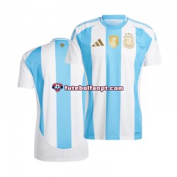 Camisola Principal Seleção Argentina Azul Branco Copa America 2024 Manga Curta ,Homem