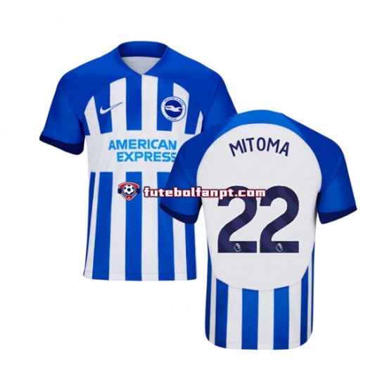 Camisola Principal Brighton Hove Albion Mitoma 22 Época 2023/2024 Manga Curta ,Homem