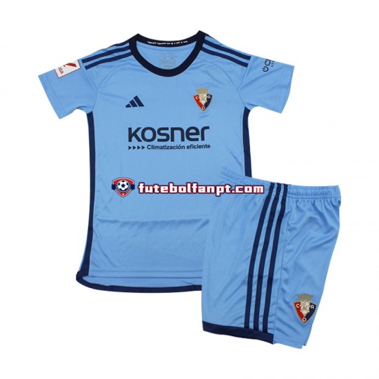 Camisola Alternativo CA Osasuna Azul Época 2023/2024 Manga Curta ,Criança