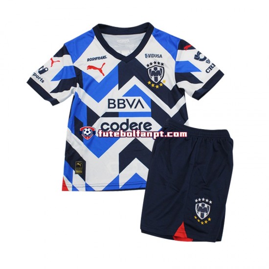 Camisola Alternativa (2ª) CF Monterrey Época 2023/2024 Manga Curta ,Criança