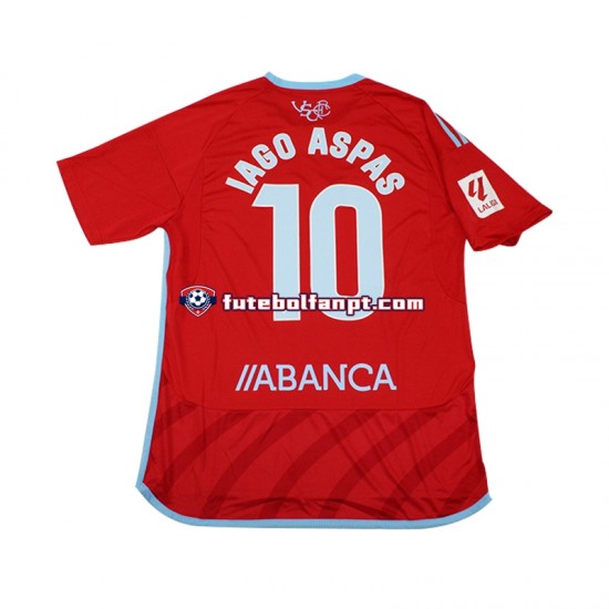 Camisola Alternativo Celta de Vigo Iago Aspas 10 Época 2023/2024 Manga Curta ,Homem