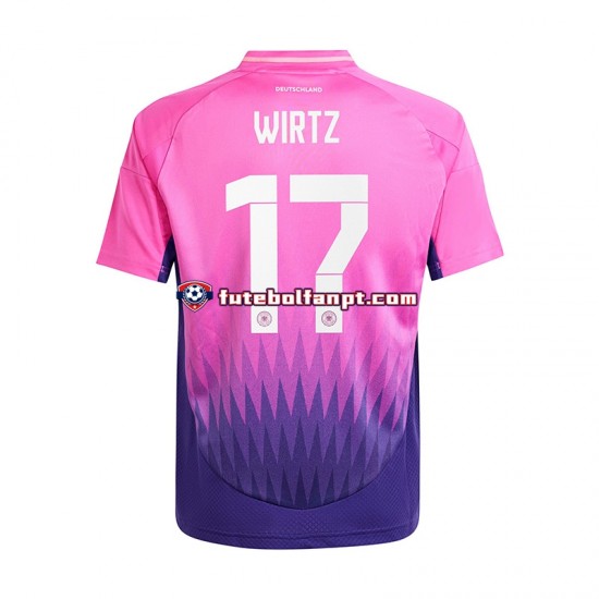 Camisola Alternativo Seleção Alemã Florian Wirtz 17 Euro 2024 Manga Curta ,Homem