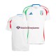 Camisola Alternativo Seleção Italiana Branco Euro 2024 Manga Curta ,Homem