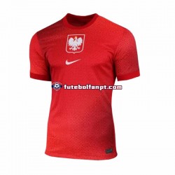 Camisola Alternativo Selecção Polaca Vermelho Euro 2024 Manga Curta ,Homem