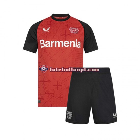 Camisola Principal Bayer 04 Leverkusen Época 2024/2025 Manga Curta ,Criança