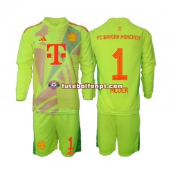 Camisola Principal Guarda-redes Bayern de Munique Manuel Neuer 1 Época 2024/2025 Manga Comprida ,Criança