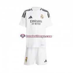 Camisola Principal Real Madrid Branco Época 2024/2025 Manga Curta ,Criança