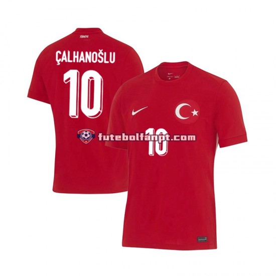 Camisola Alternativo Seleção Turca Hakan Calhanoglu 10 Euro 2024 Manga Curta ,Homem