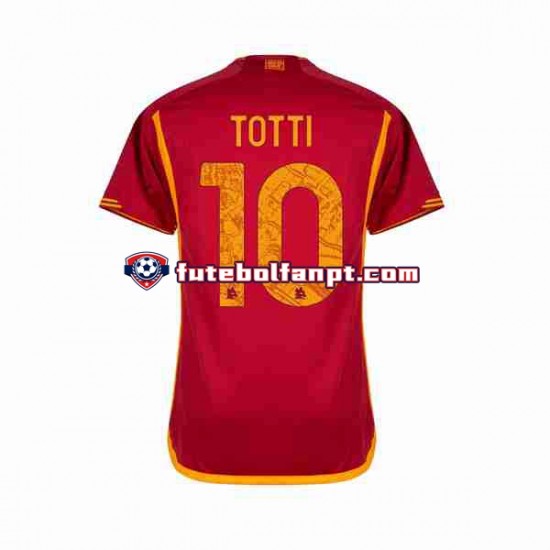 Camisola Principal AS Roma Totti 10 Época 2023/2024 Manga Curta ,Homem