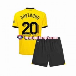 Camisola Principal Borussia Dortmund Marcel Sabitzer 20 Época 2023/2024 Manga Curta ,Criança