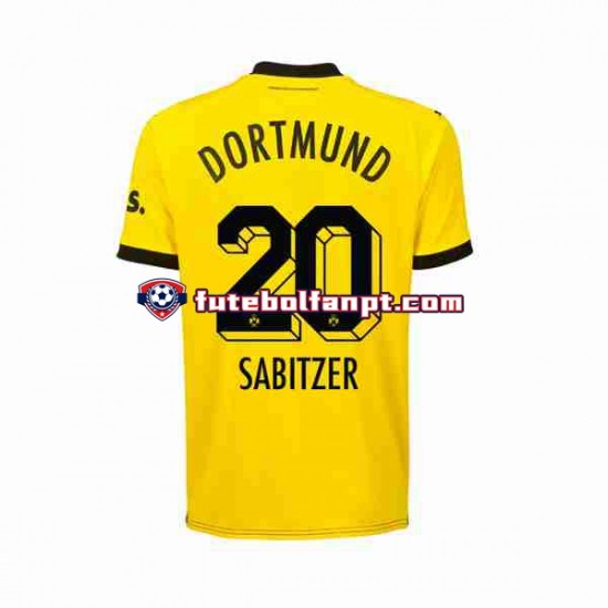 Camisola Principal Borussia Dortmund Marcel Sabitzer 20 Época 2023/2024 Manga Curta ,Homem