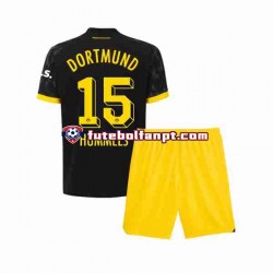 Camisola Alternativo Borussia Dortmund Mats Hummels 15 Época 2023/2024 Manga Curta ,Criança