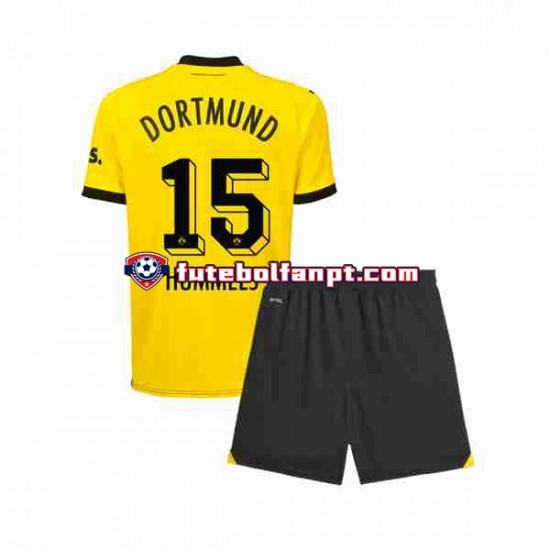 Camisola Principal Borussia Dortmund Mats Hummels 15 Época 2023/2024 Manga Curta ,Criança