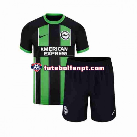 Camisola Alternativo Brighton Hove Albion Época 2023/2024 Manga Curta ,Criança