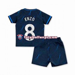 Camisola Alternativo Chelsea Enzo Fernandez 8 Época 2023/2024 Manga Curta ,Criança