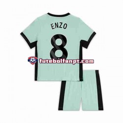 Camisola Alternativa (2ª) Chelsea Enzo Fernandez 8 Época 2023/2024 Manga Curta ,Criança