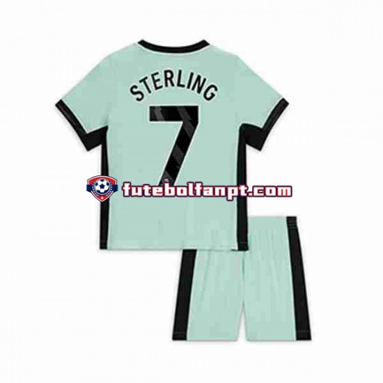 Camisola Alternativa (2ª) Chelsea Raheem Sterling 7 Época 2023/2024 Manga Curta ,Criança