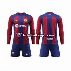 Camisola Principal FC Barcelona Época 2023/2024 Manga Comprida ,Criança