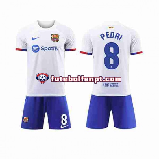 Camisola Alternativo FC Barcelona Pedri 8 Época 2023/2024 Manga Curta ,Criança