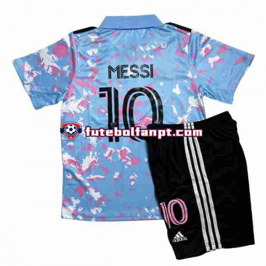 Camisola Alternativa (2ª) Inte Miami Lionel Messi 10 Época 2023/2024 Manga Curta ,Criança